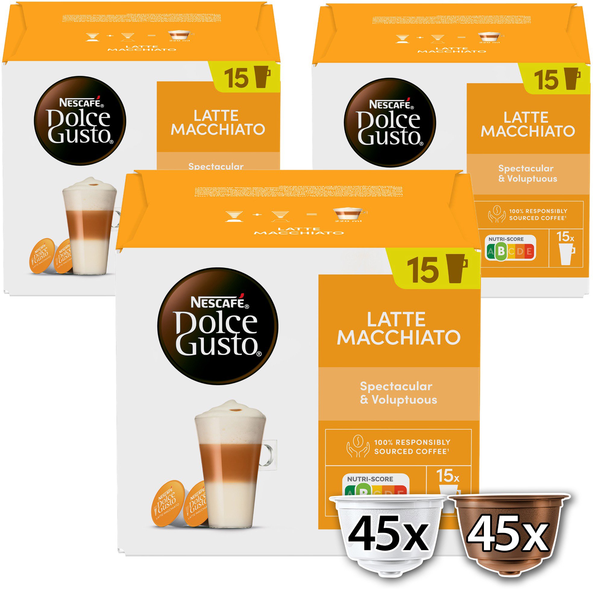 NESCAFÉ® Dolce Gusto® Latte Macchiato XXL - 90 kapsúl (45 porcií)...