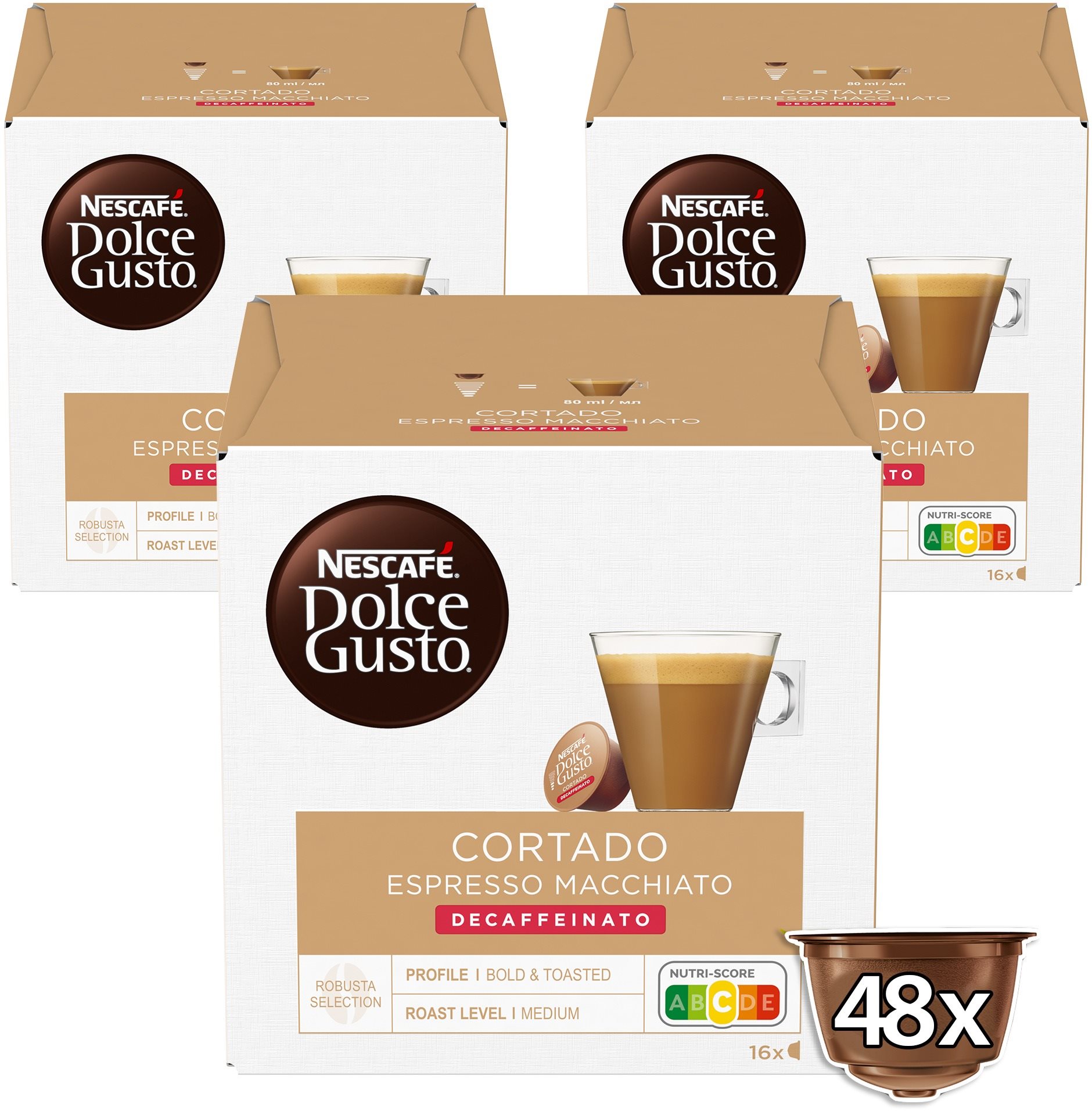 NESCAFÉ® Dolce Gusto® Cortado Decaffeinato - 48 kapszula Kávékapszula