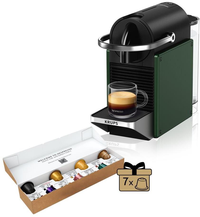NESPRESSO KRUPS Pixie Dark Green XN306310 Kapszulás kávéfőző