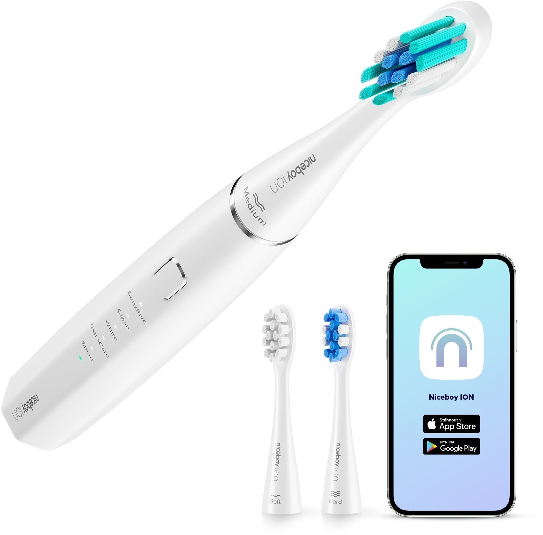 Niceboy ION SmartSonic White Elektrische Zahnbürste