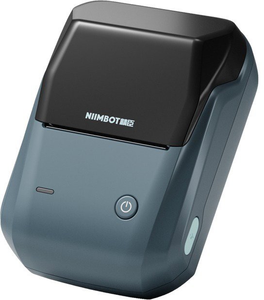 Niimbot B1 Smart lake blue + Etikettenrolle 210 Stück...