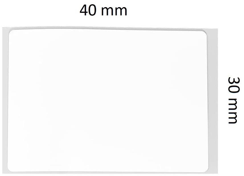 Niimbot Etiketten ER 40 mm x 30 mm - 230 Stück Transparent für B21...