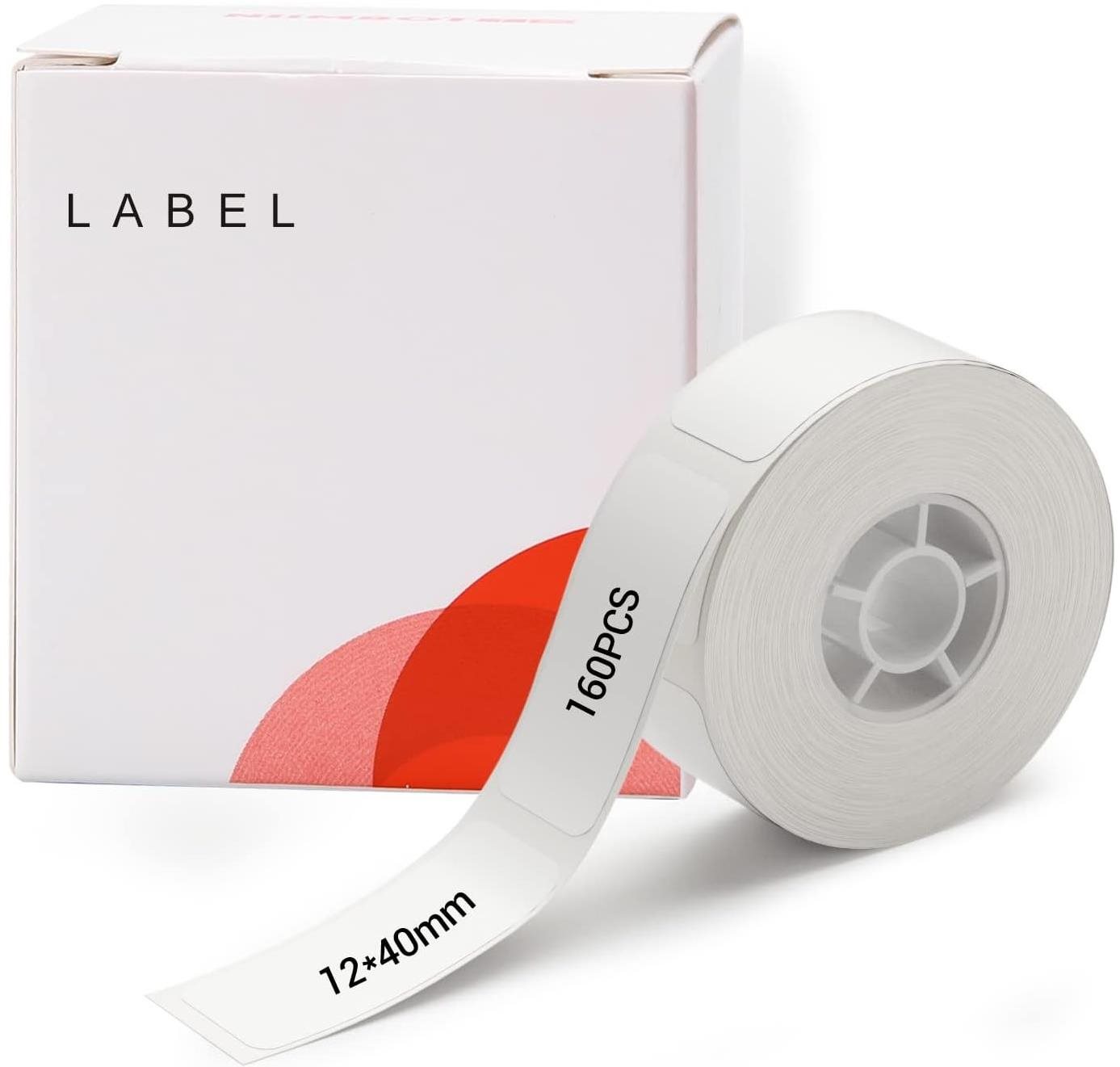 Niimbot RP D11 és D110 címke, 12×40 mm, 160 db, fehér Etikett címke