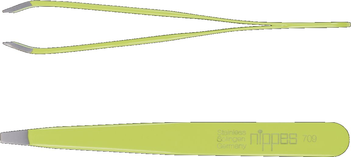Solingen Pinzeta lomená, zelená, nerez 9,5 cm Pinzeta