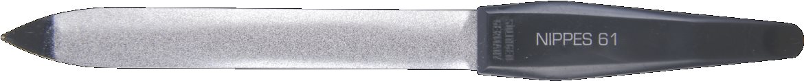Solingen Pilník zafírový špicatý čierny chrom. 16 cm Pilník na nechty