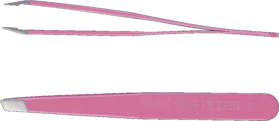 Solingen Pinzeta šikmá, ružová, nerez 9,5 cm Pinzeta