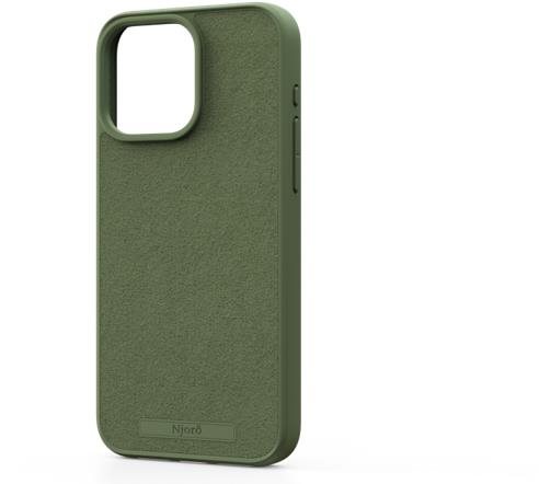 Njord iPhone 15 Pro Max Suede MagSafe Case Olive tok Telefon tok