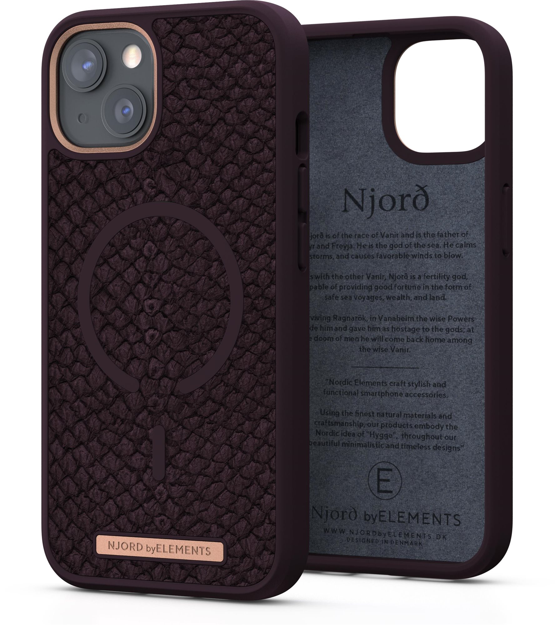 Njord Eldur Case for iPhone 13 Purple Phone Cover