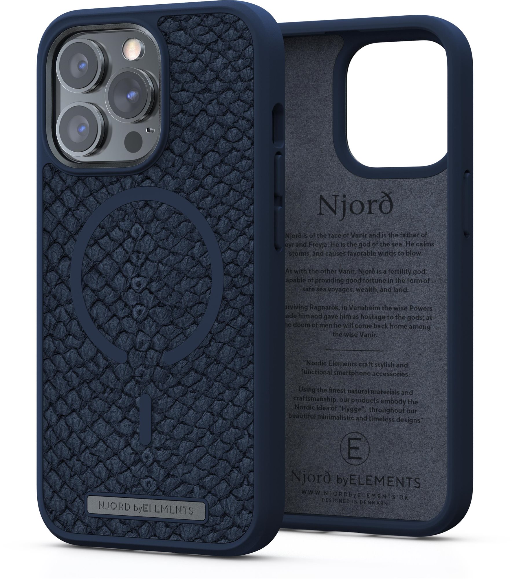 Njord Vatn Case for iPhone 13 Pro Blue Phone Cover