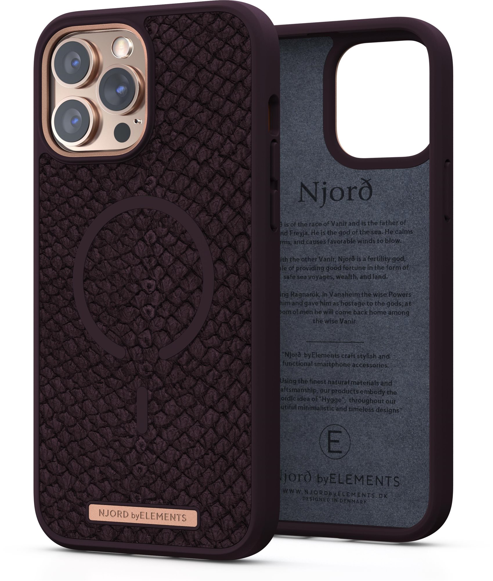 Njord Eldur Case for iPhone 13 Pro Max Purple Phone Cover