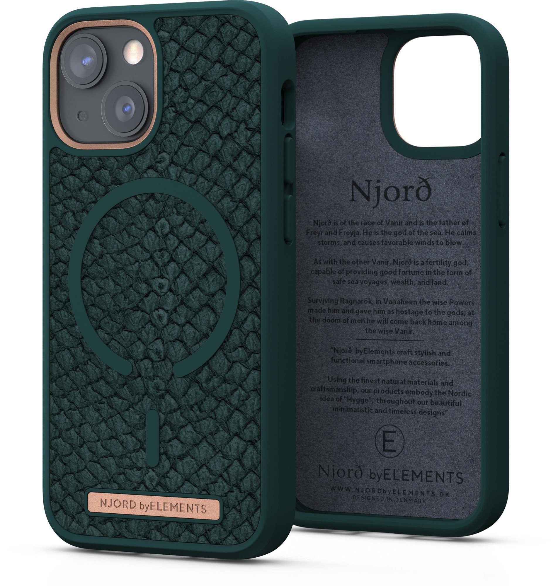 Njord Jörd Case for iPhone 13 Mini Green Phone Cover