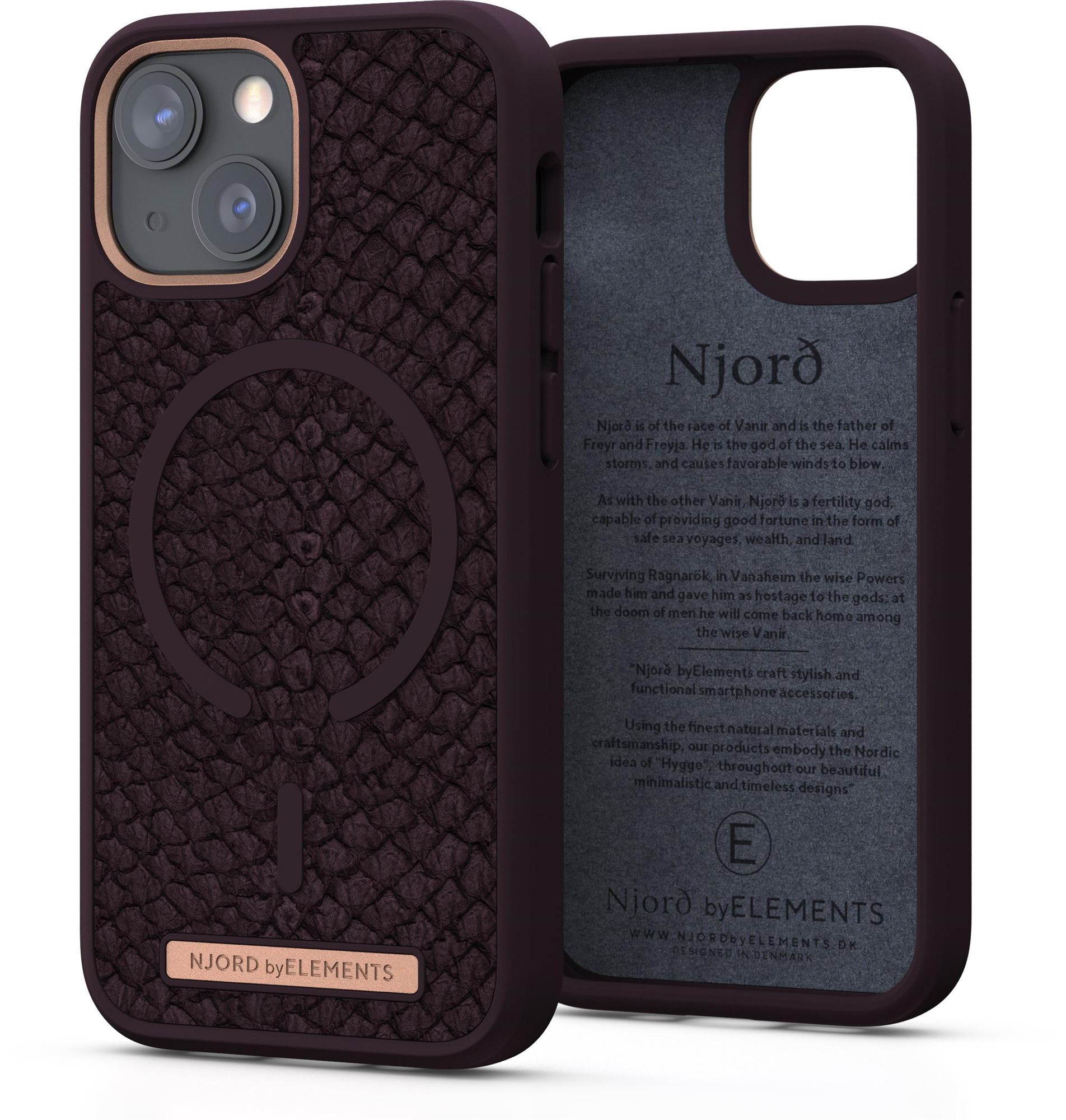 Njord Eldur Case for iPhone 13 Mini Purple Phone Cover