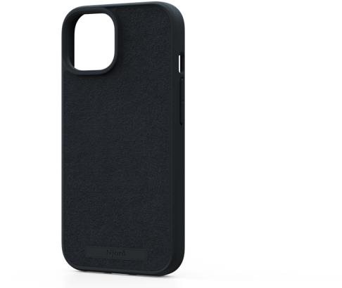 Njord iPhone 15 Suede MagSafe Case Black tok Telefon tok