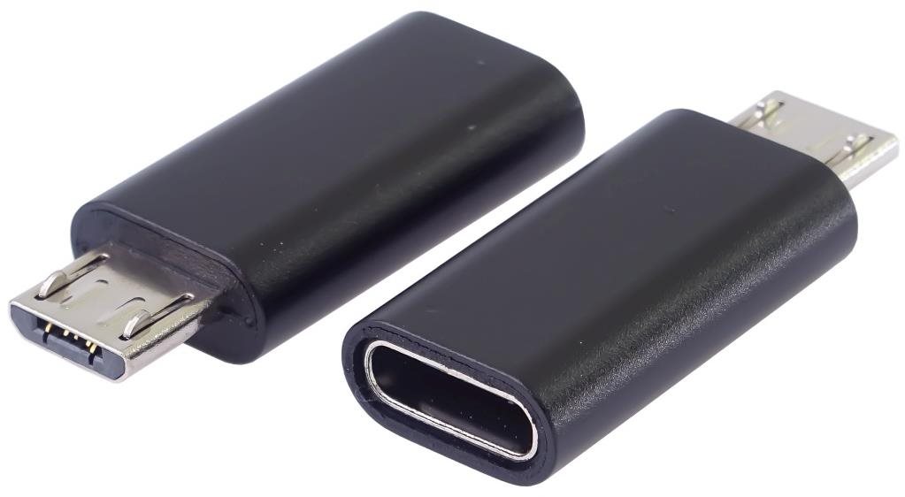 PremiumCord Adaptér USB-C konektor female - USB 2.0  Micro-B/male...