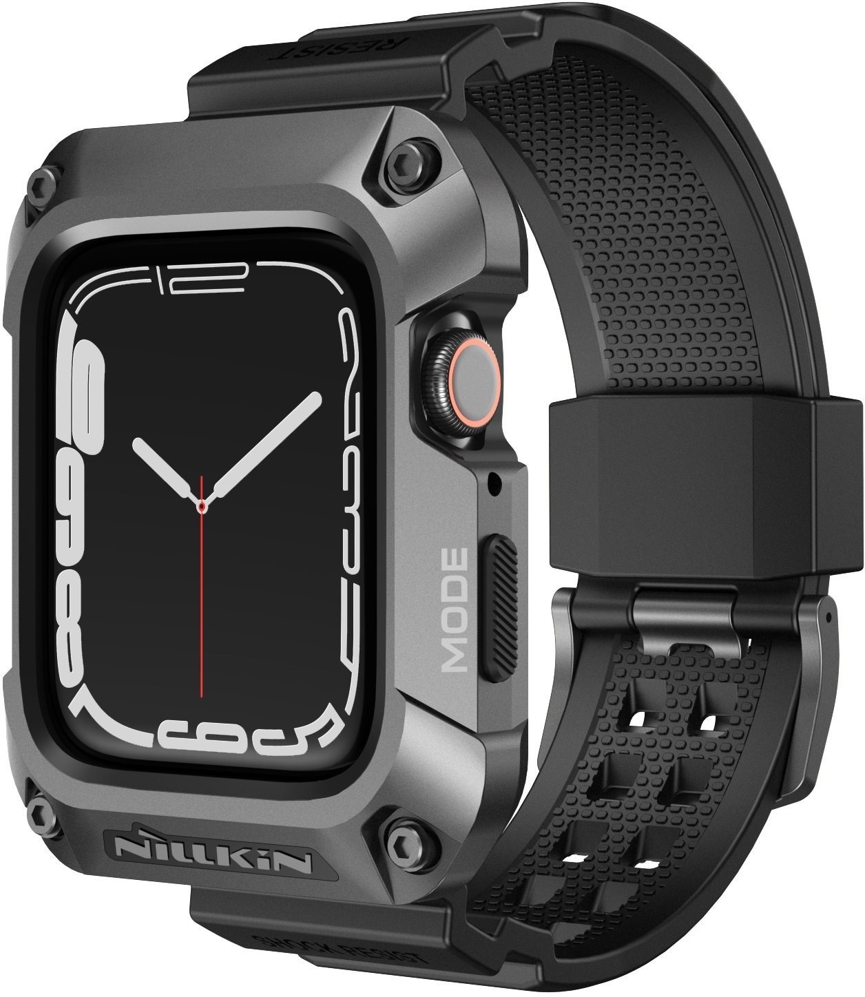 Nillkin DynaGuard + Apple Watch Series 44mm 4/5/6 szürke tok Szíj