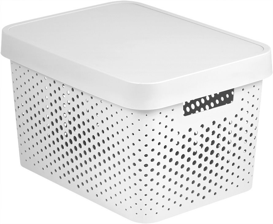 Curver INFINITY DOTS doboz 17 L - fehér Tároló doboz