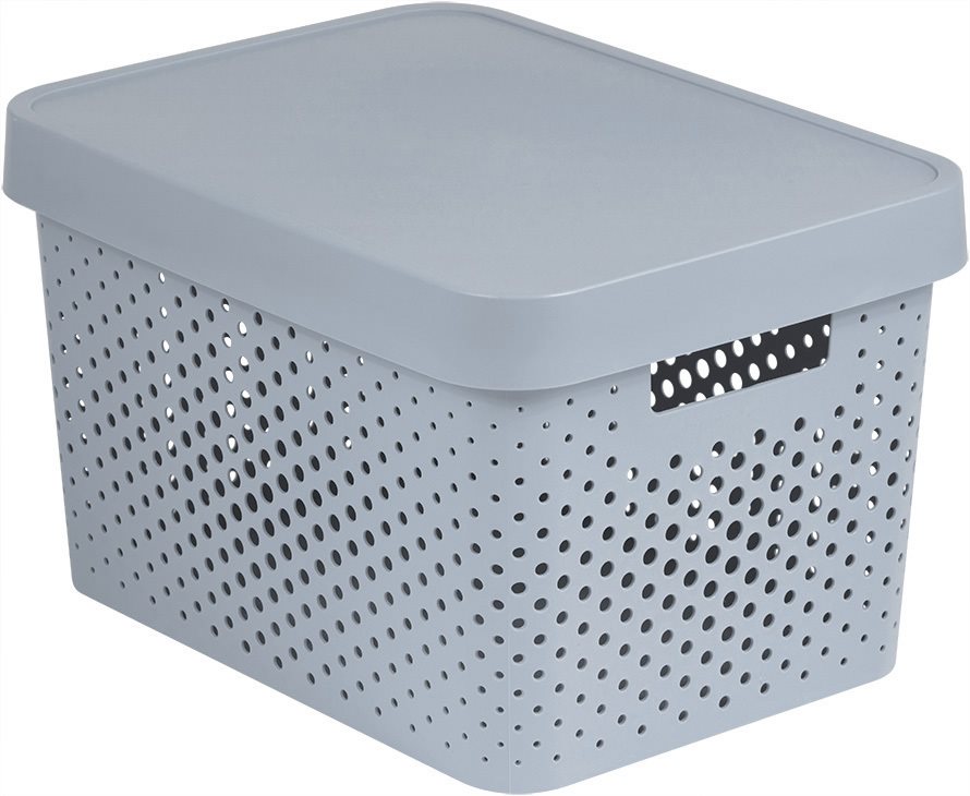Curver INFINITY DOTS doboz 17 L - szürke Tároló doboz