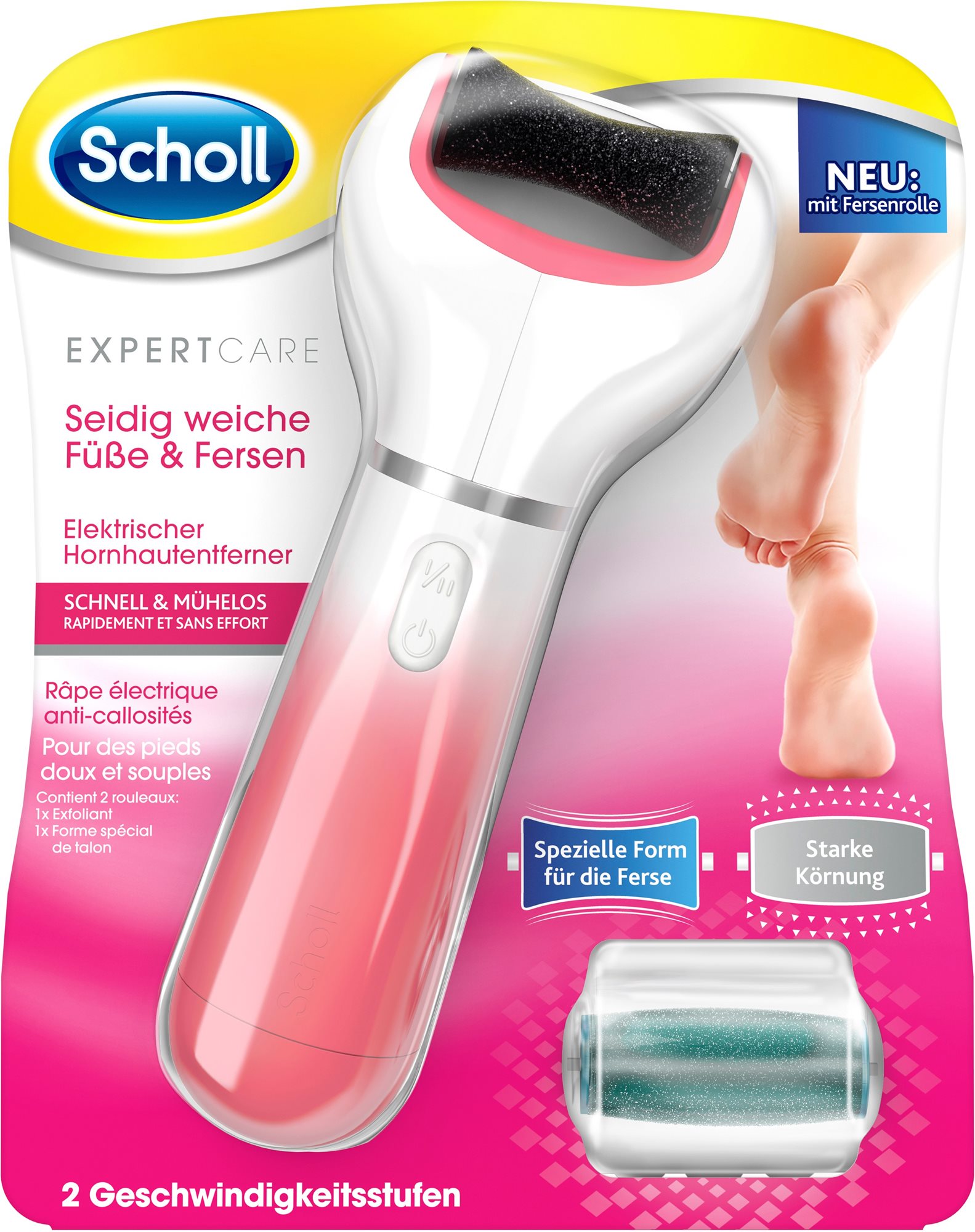 SCHOLL Velvet Smooth Eletronic Food Care System Pink Elektrický...