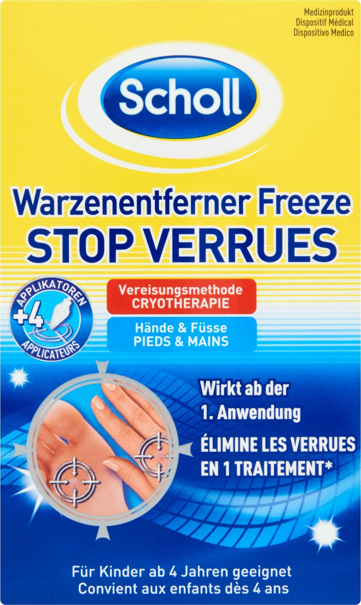 SCHOLL Wart & Verruca Complete Freeze Remover Kit Krém na nohy