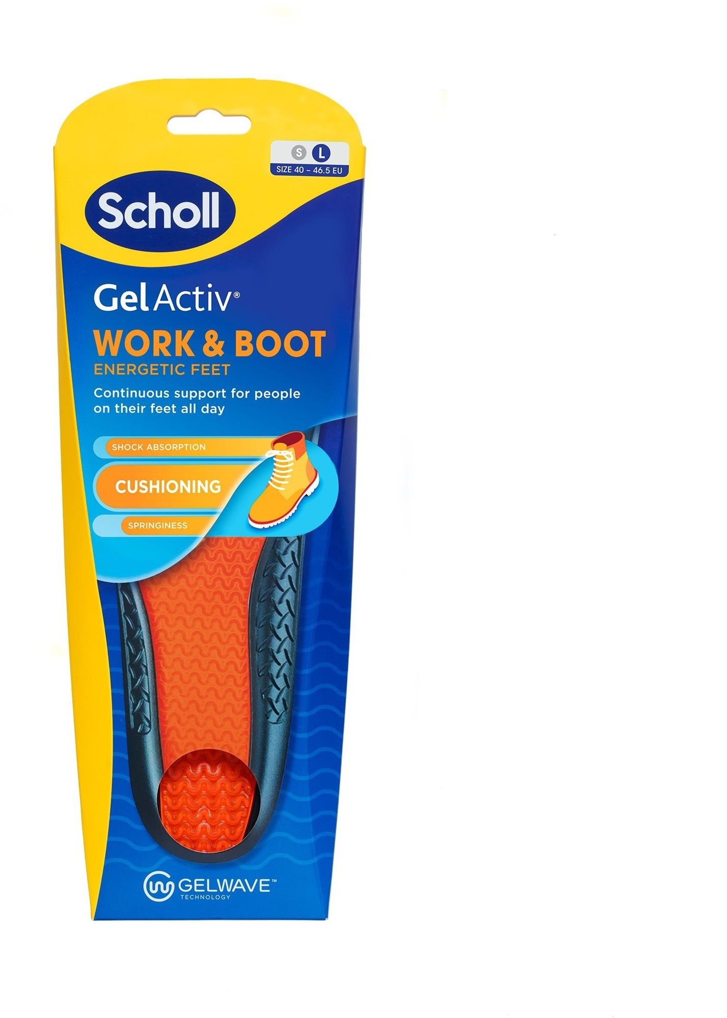 SCHOLL GelActiv Work & Boots Insole Large Talpbetét