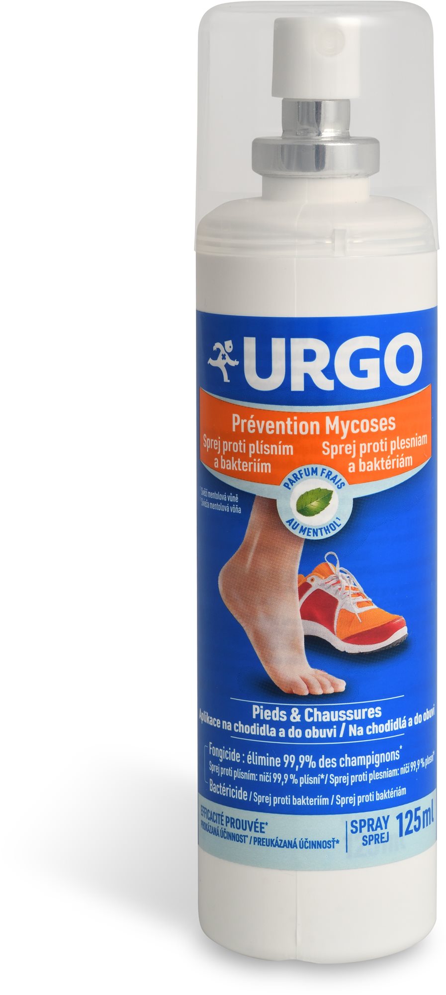 URGO Sprej proti plísním a bakteriím 125 ml Sprej na nohy
