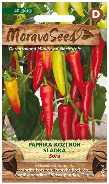 MORAVOSEED CZ Paprika kozí roh sladká SORA Semena