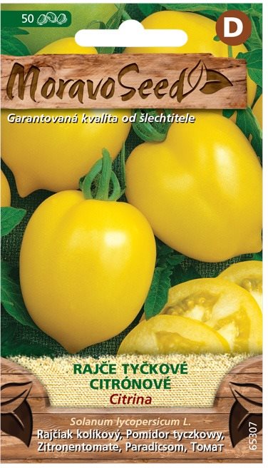 MORAVOSEED CZ Rajče tyčkové citronové CITRINA, žluté Semena