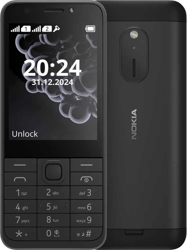 NOKIA 230 (2024) fekete Mobiltelefon