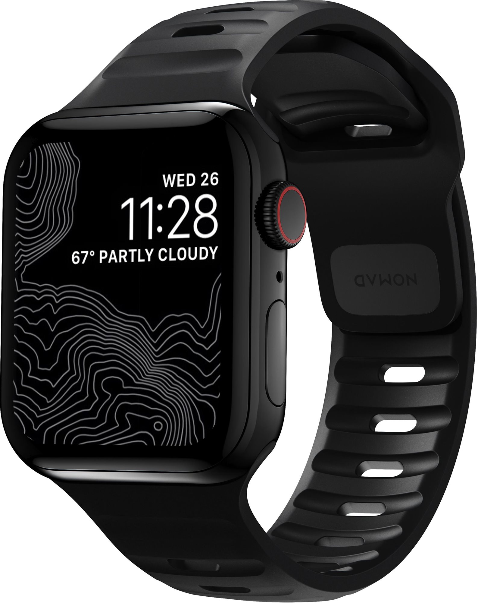 Nomad Sport Strap M/L Black Apple Watch 7 42/44/45/Ultra 49mm Szíj