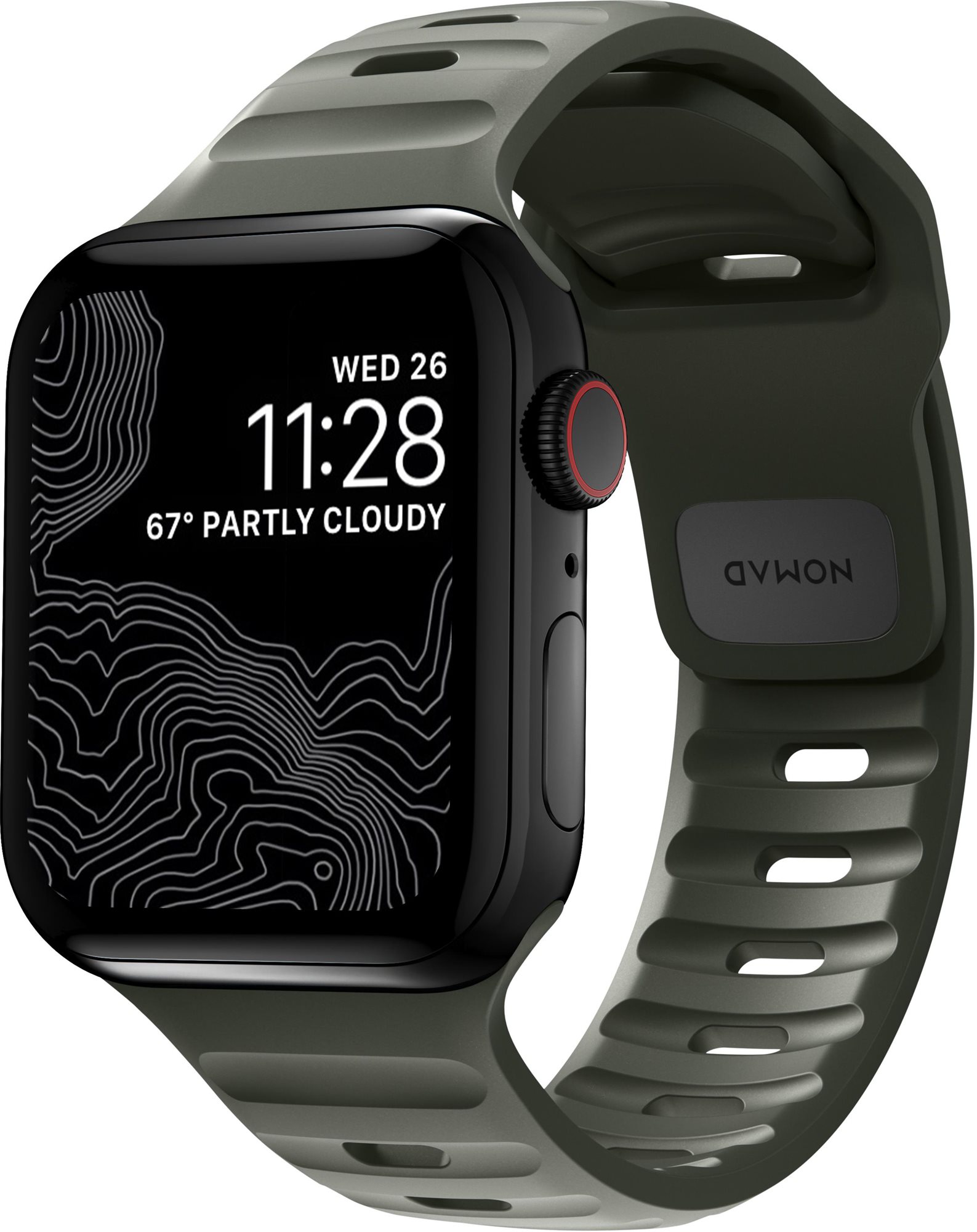 Nomad Sport Strap M/L Green Apple Watch 45/44/42mm Watch Strap