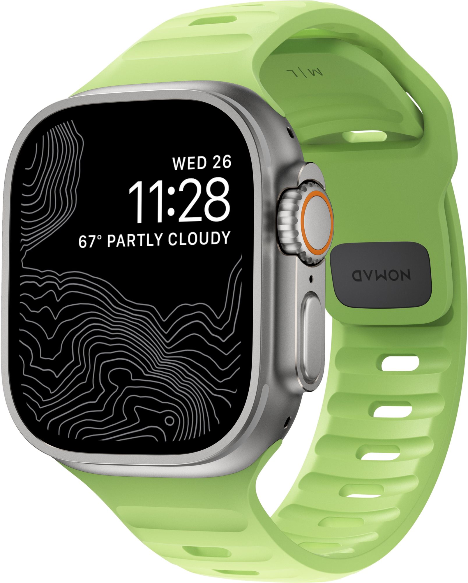 Nomad Sport Strap Glow 2.0 Apple Watch 49mm / 45mm / 44mm / 42mm...