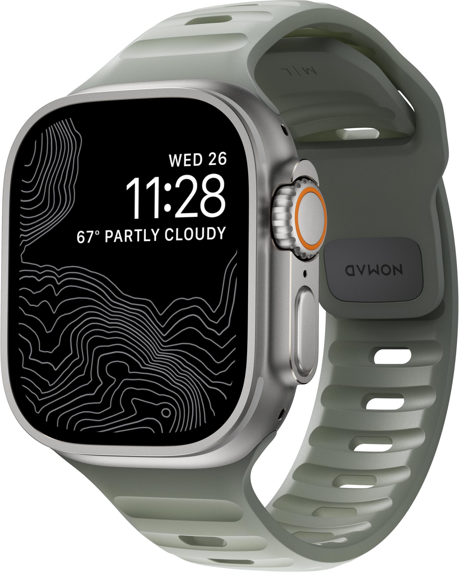 Nomad Sport Strap M/L Coastal Rock Apple Watch Ultra 2/1 (49 mm)...