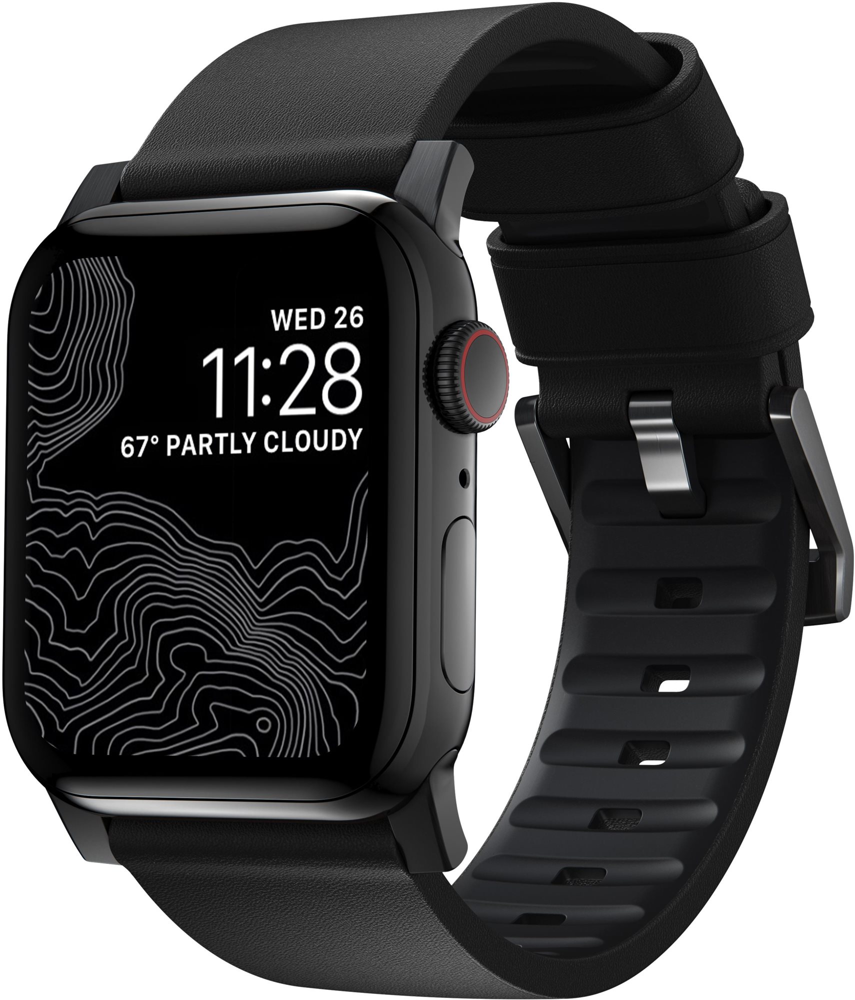 Nomad Active Strap Pro Noir Apple Watch 7 45/44/42mm Bracelet montre