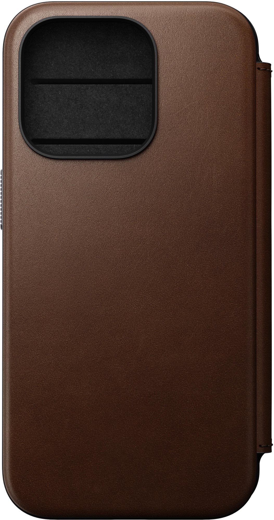 Nomad Modern Leather Folio Brown iPhone 15 Pro Handyhülle