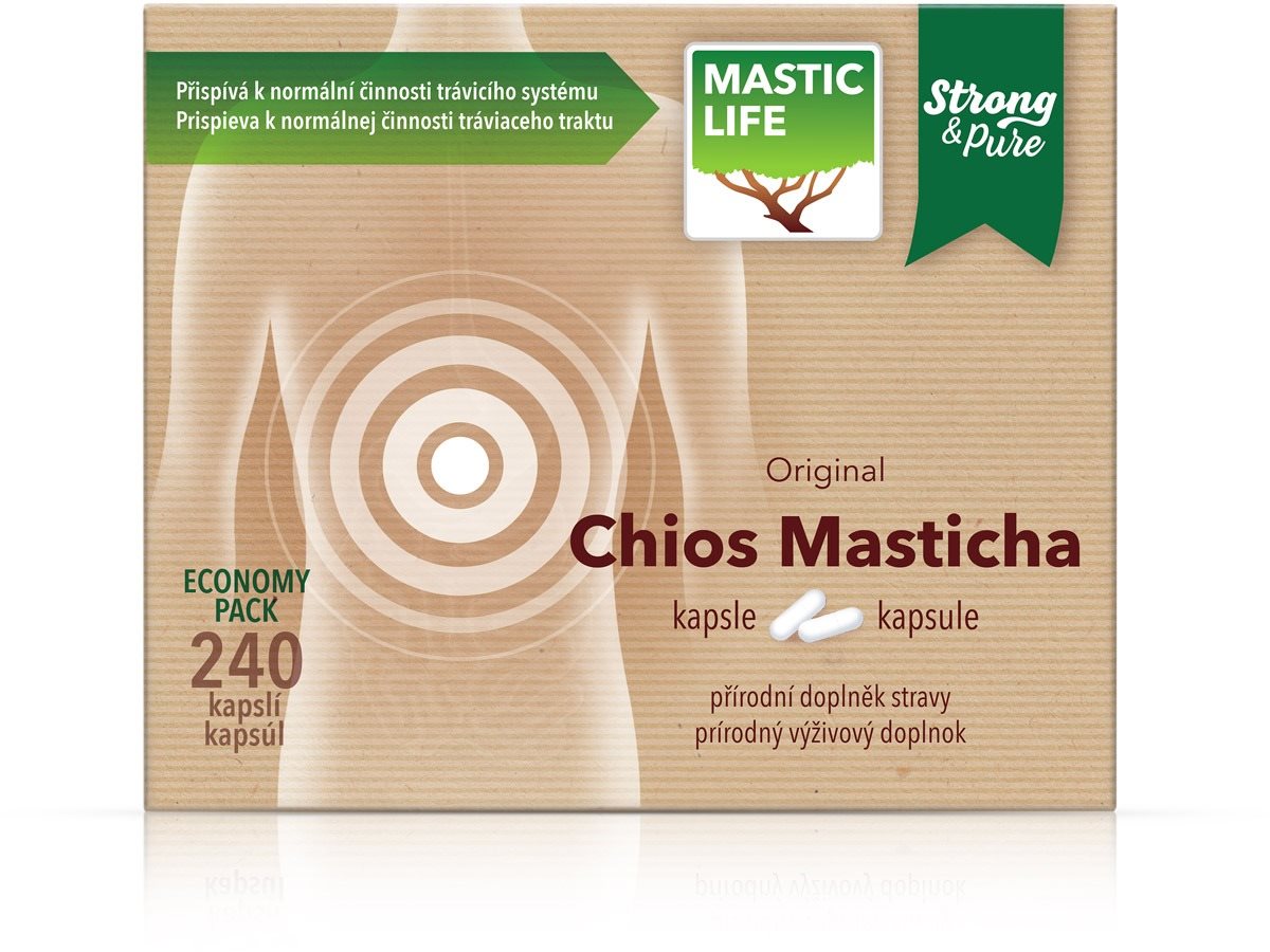 Masticlife Strong & Pure, Chios Masticha 240 kapslí Doplněk stravy