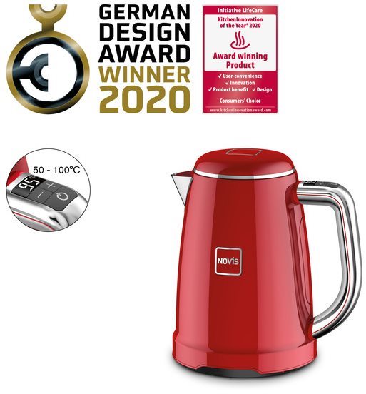 Novis Kettle KTC1, červená Rýchlovarná kanvica