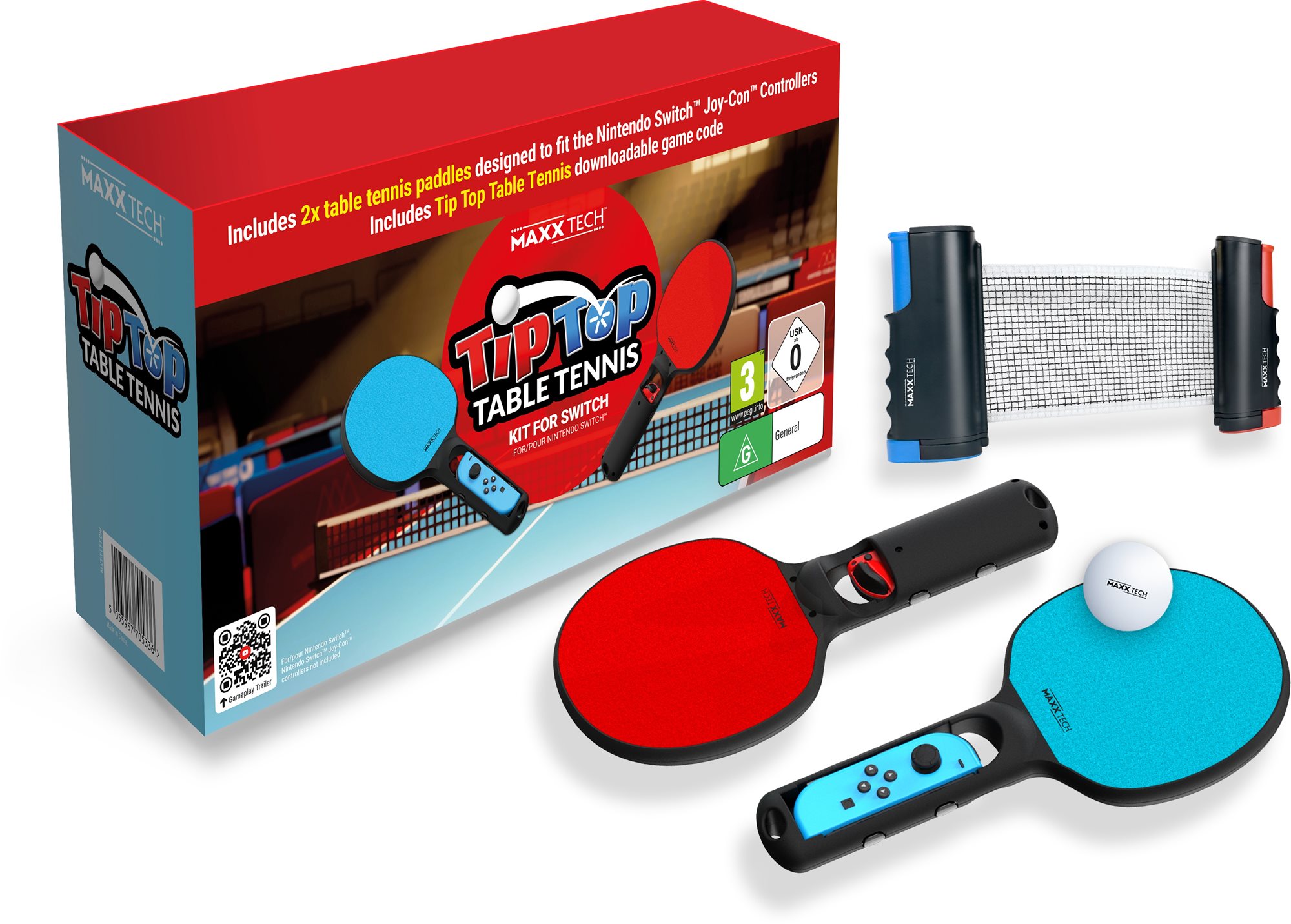 Tip-Top Table Tennis Kit - Játék és kiegészítőcsomag Nintendo...