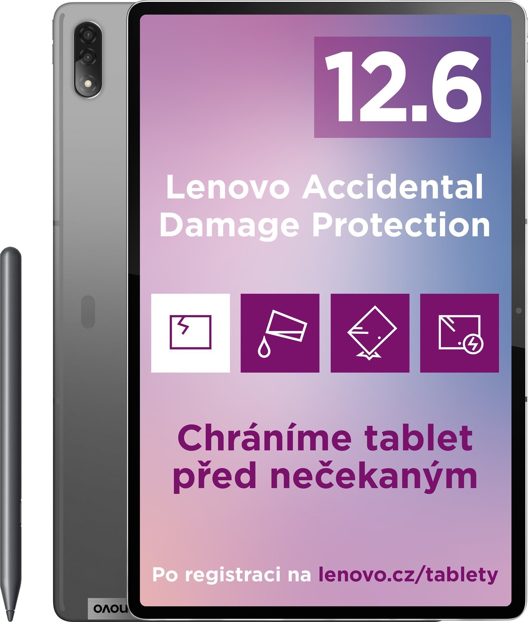 Lenovo Tab P12 Pro 5G 8GB/256GB grau +  Precision Pen 3 Tablet