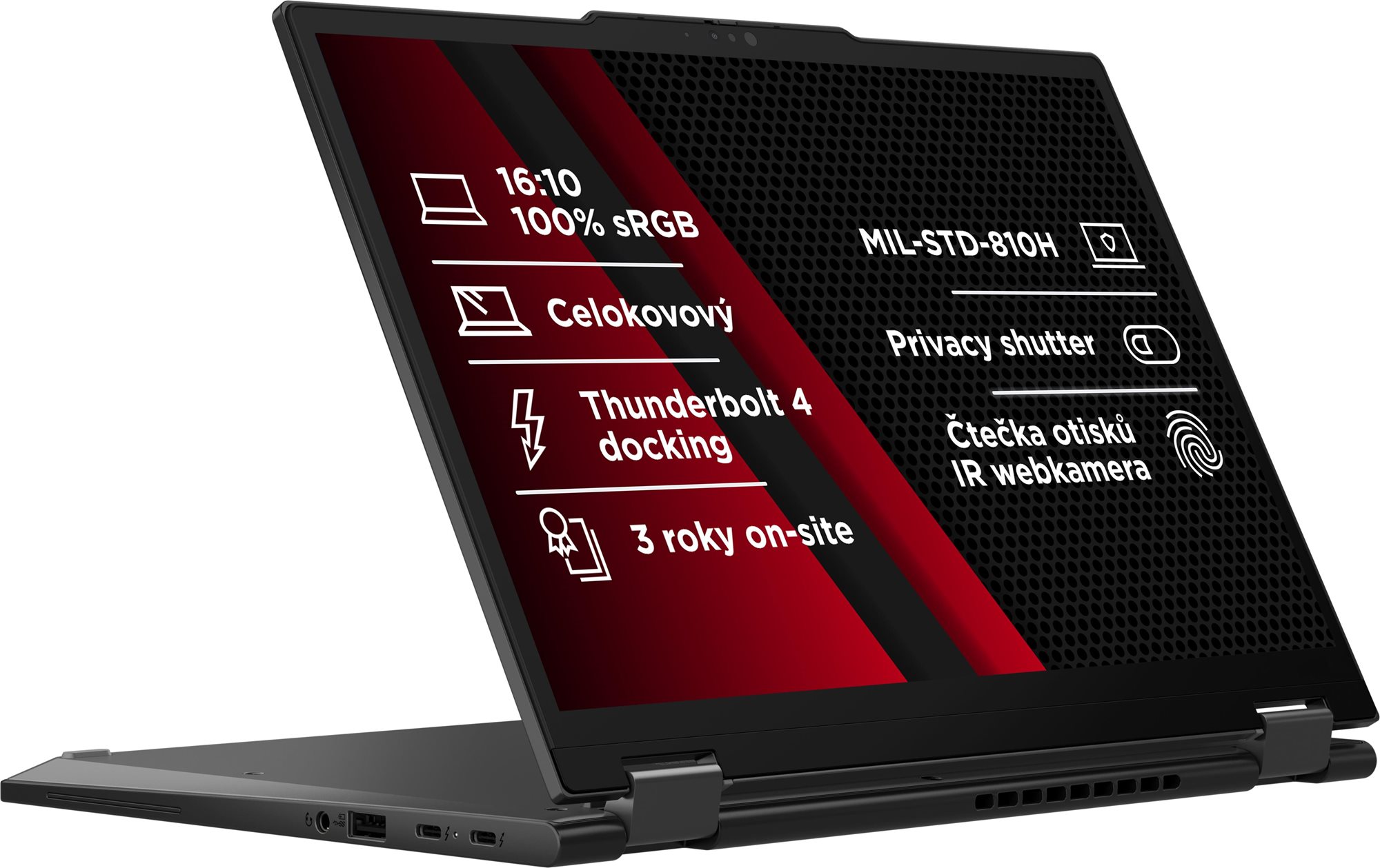 Lenovo ThinkPad X13 2-in-1 Gen 5 Black LTE Notebook