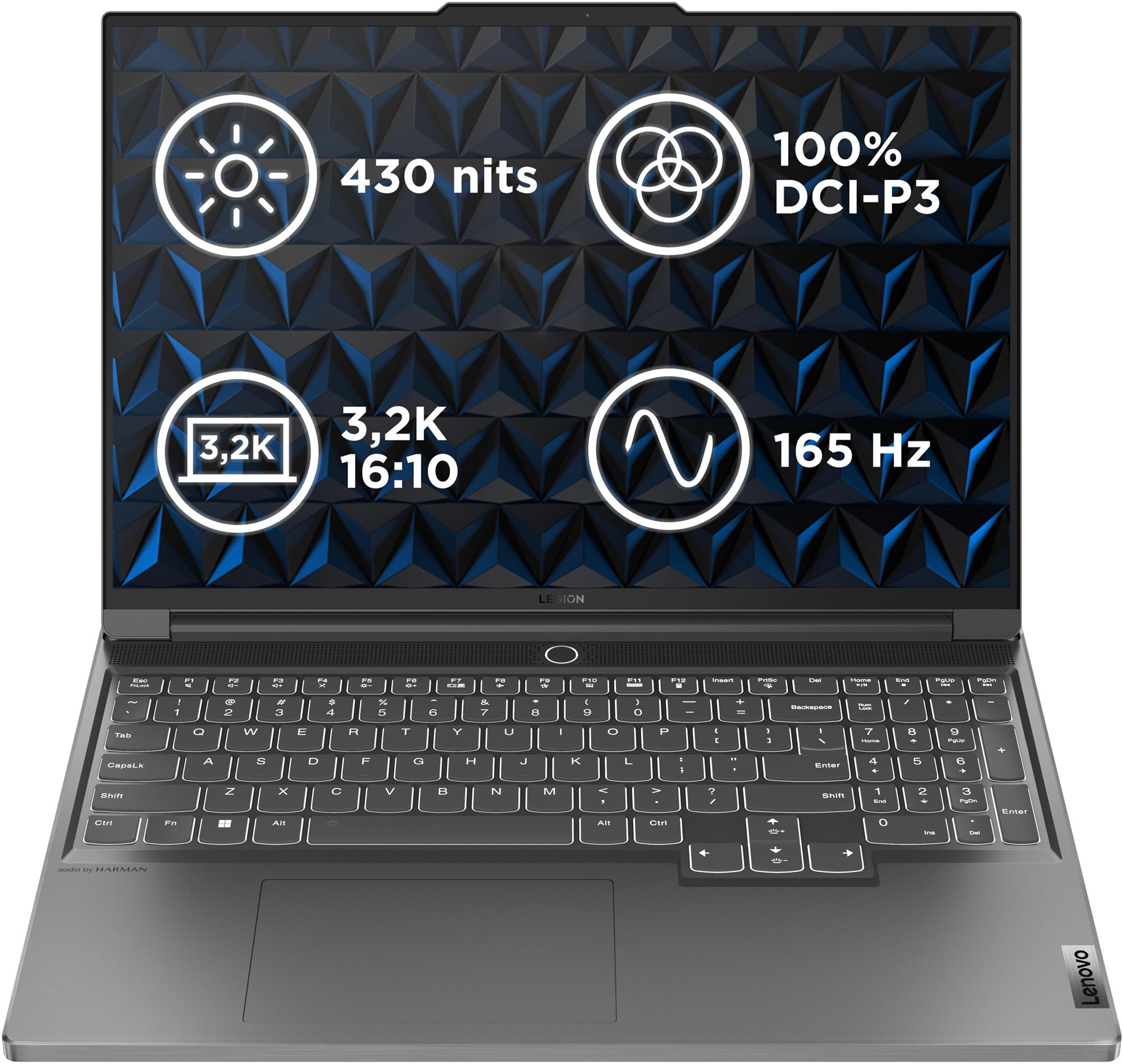 Lenovo Legion Slim 7 16IRH8 Storm Grey celokovový Herný notebook
