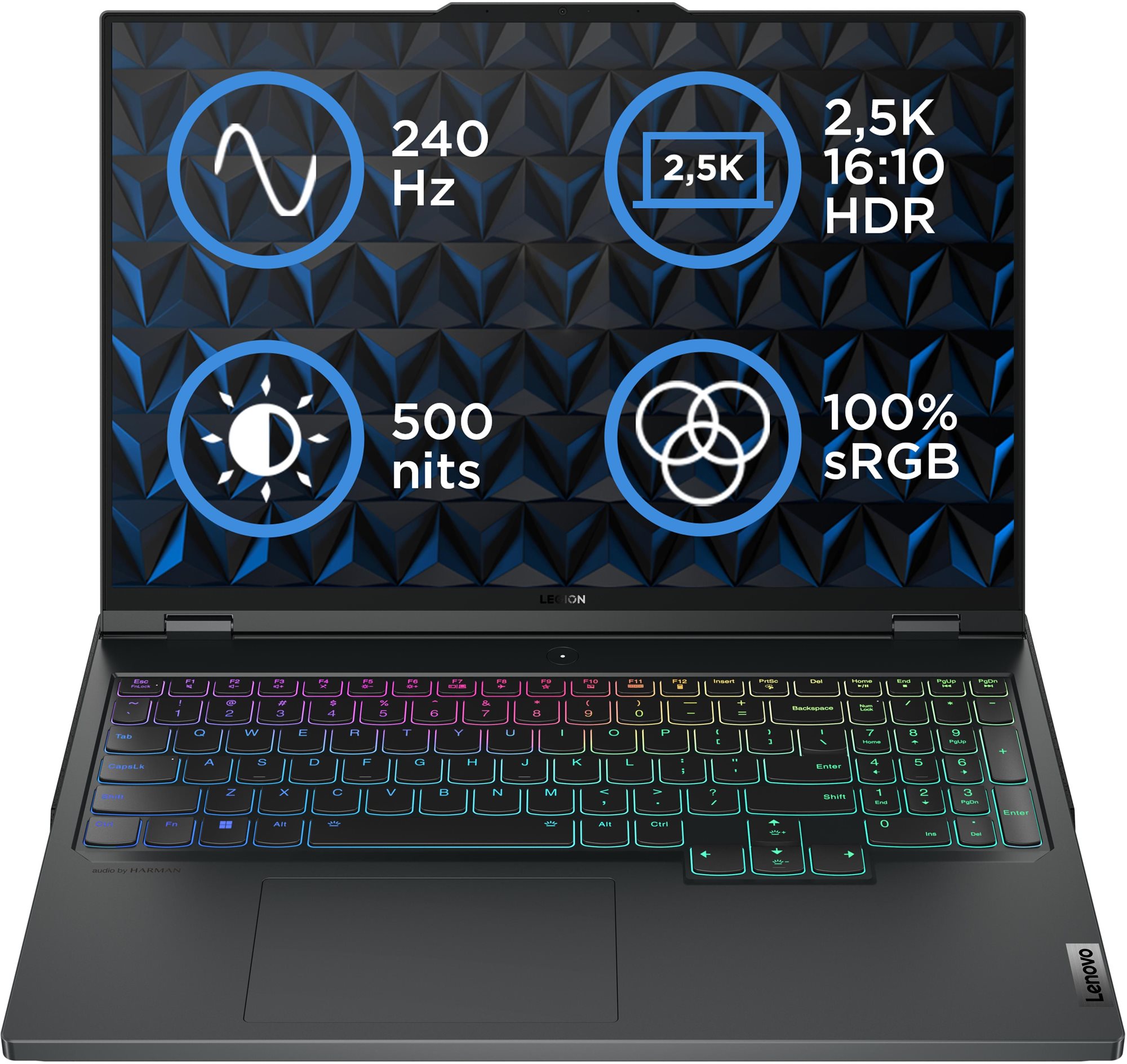 Lenovo Legion Pro 7 16IRX8 Onyx Grey kovový Herný notebook