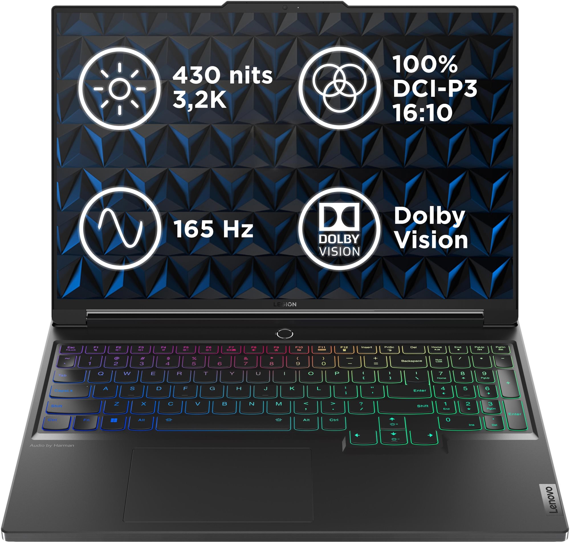 Lenovo Legion 7 16IRX9 Eclipse Black celokovový + podložka pod myš...