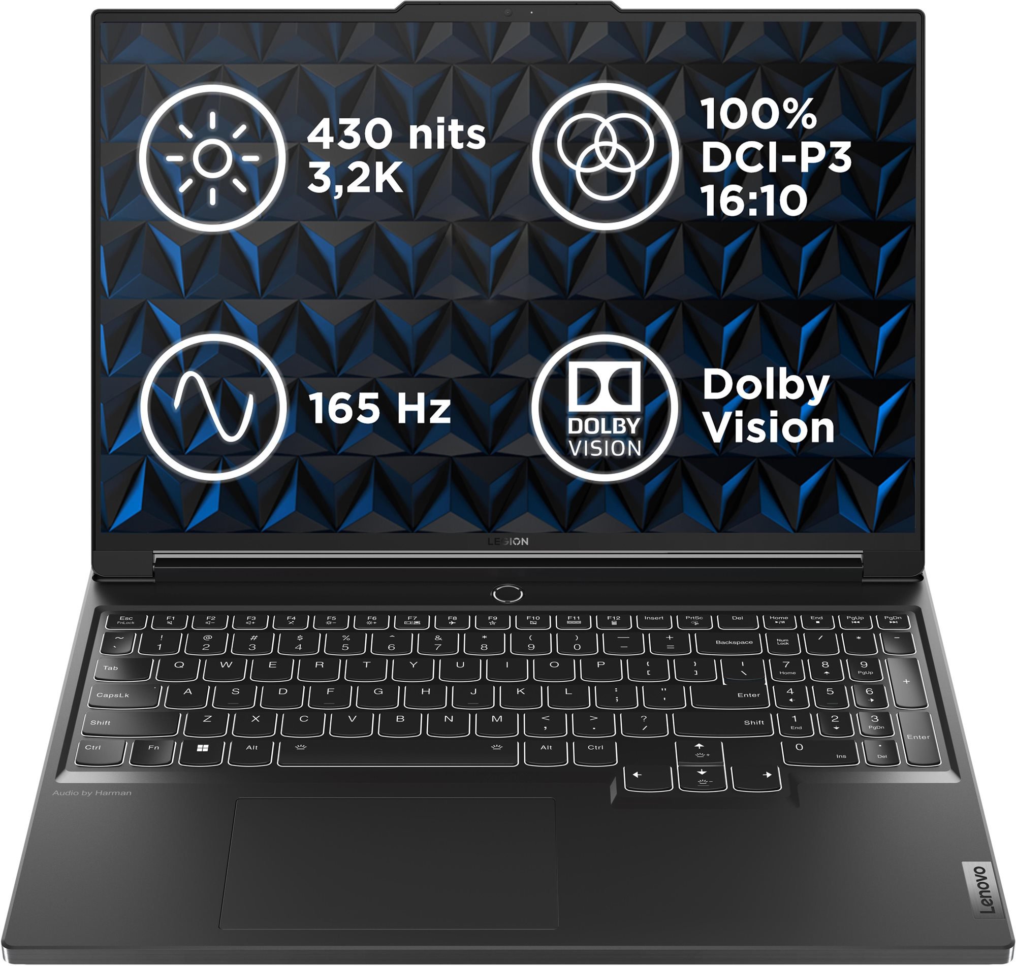 Lenovo Legion 7 16IRX9 Eclipse Black celokovový + podložka pod myš...