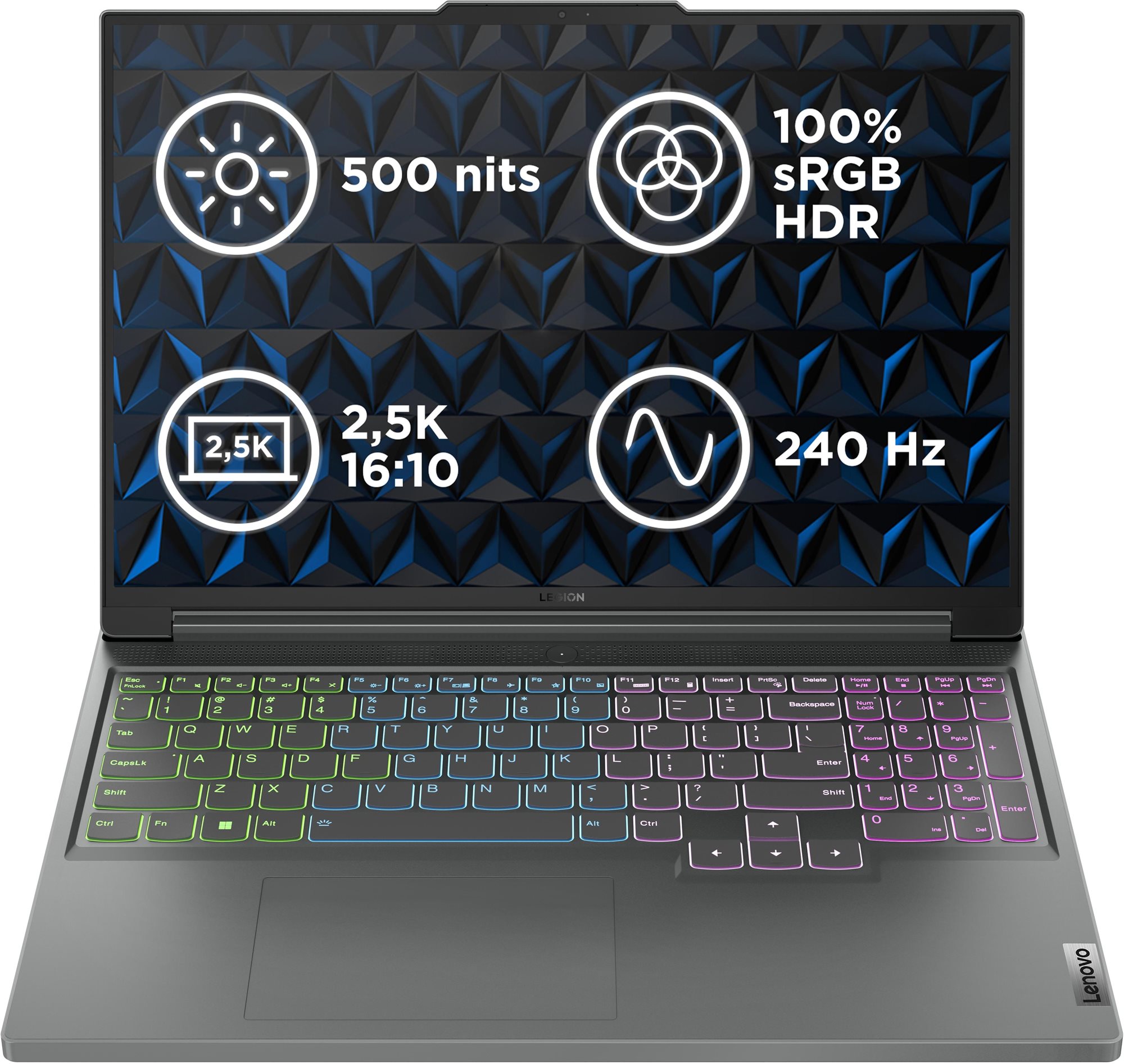 Lenovo Legion Slim 5 16IRH8 Storm Grey kovový Herný notebook