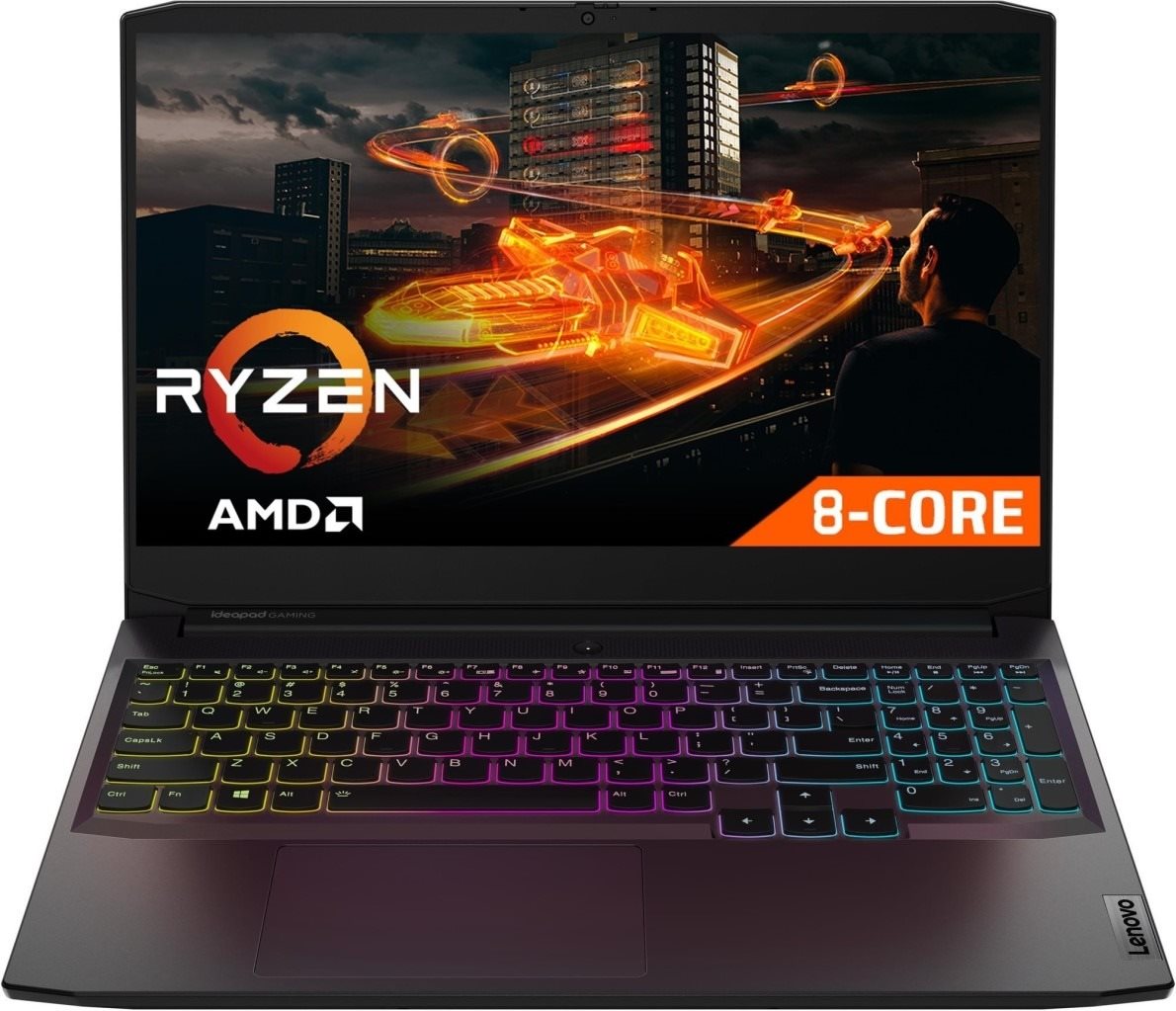 Lenovo IdeaPad Gaming 3 15ACH6 Fekete Gamer laptop