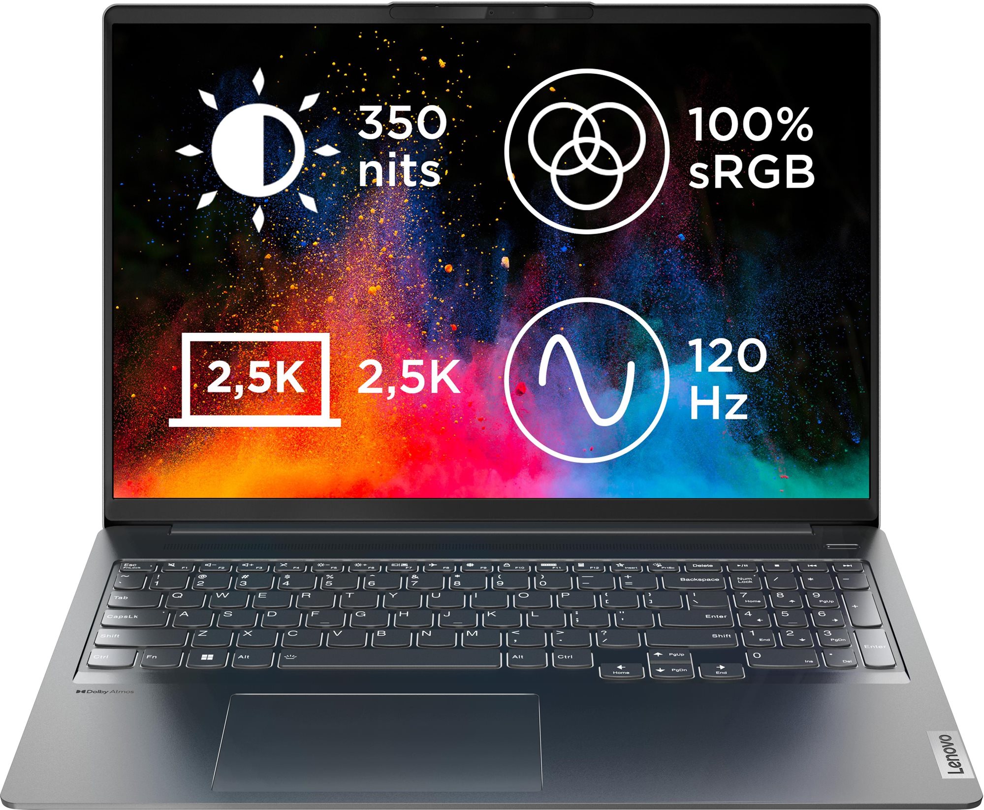 Lenovo IdeaPad 5 Pro 16IAH7 Storm Grey celokovový Notebook