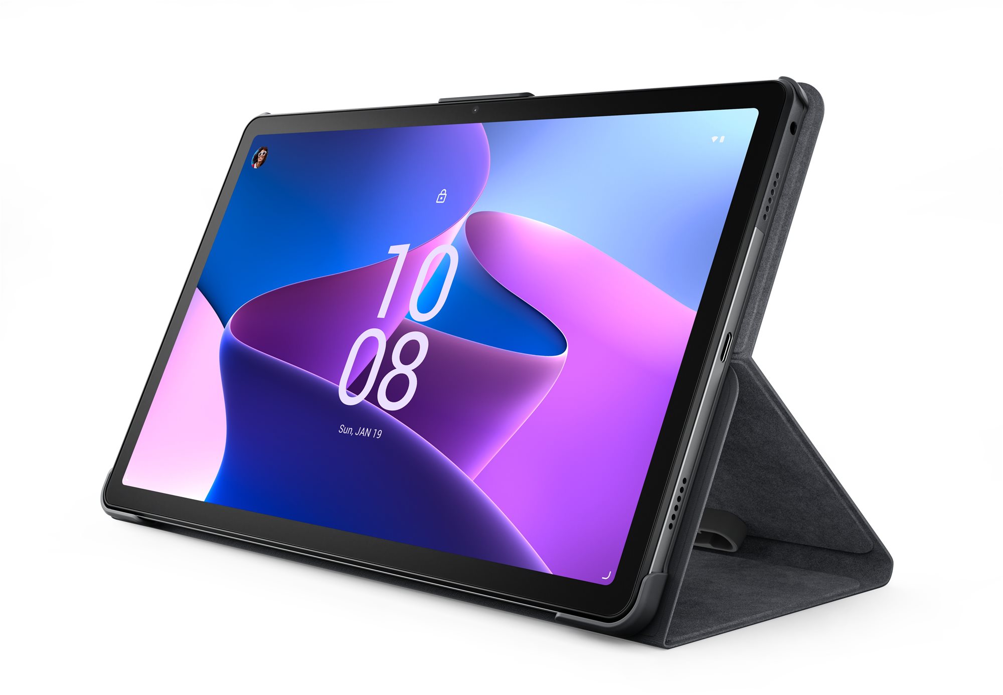 Lenovo Tab M10 Plus (3.) Folio Case - grau Tablet-Hülle