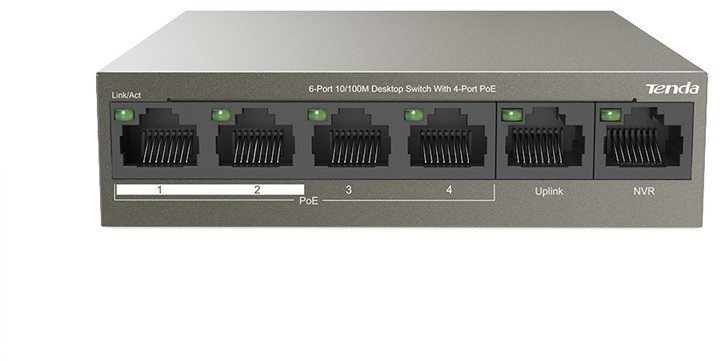 Tenda TEF1106P-4-63W  - PoE AT switch Switch