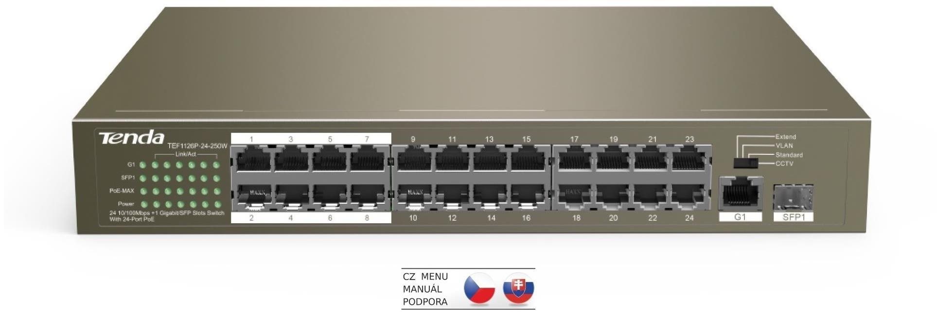 Tenda TEF1126P-24-250W Switch