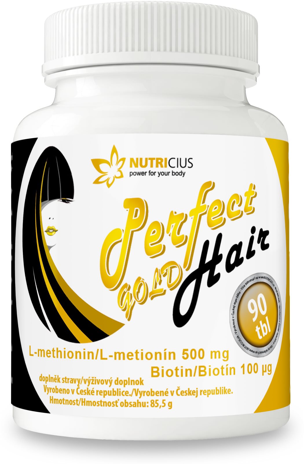 Nutricius Perfect Hair gold tbl. 90 Doplněk stravy